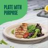 100% Compostable Paper Plates 10 Inch Bulk [500 Count] Heavy-Duty Dinner Plates - Natural Brown Color Unbleached Bagasse - Eco-Friendly Disposable Biodegradable Sugarcane Plates - [Case 4/125 Pack] view 2