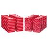 American Greetings 10.375'' Red Goodie Bags, Stripes and Polka Dots (16 Bags) view 1
