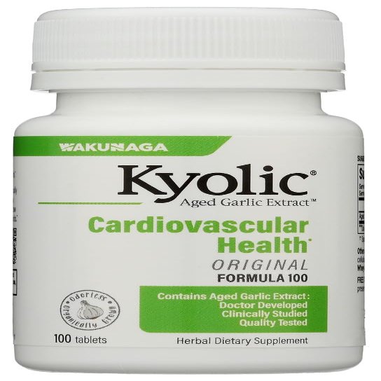 Kyolic Aged Garlic Extract Cardiovascular Health Formula 100, 100 Capsule (Pack of 1)