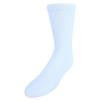 CTM Men's Diabetic Crew Socks, White view 1