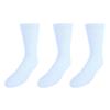 CTM Men's Diabetic Crew Socks, White view 2