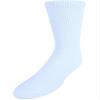 CTM Men's Diabetic Crew Socks, White view 3
