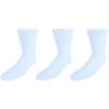 CTM Men's Diabetic Crew Socks, White view 4