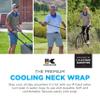 KOOLGATOR Evaporative Cooling Neck Wrap  Reusable Neck Cooler with Long Lasting Relief During Hot Weather Activities, Sports, & Outdoor Work, Royal Blue, 1 Pack view 2
