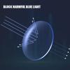 LKP 2 Pack Half Moon Metal Reading Glasses Rectangle Glasses For Men Women Half Presbyopic Readers Anti-Blue Light +3.00(Blue,+2.50) view 3