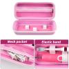 Toothbrush Travel Case Compatible with Oral-B Pro 1000, 2000, 3000, 3500, 1500/ for Philips Sonicare ProtectiveClean 4100 5100 Electric Toothbrush with Mesh Pocket for Accessories - Pink (Bag Only) view 3
