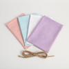 50pcs Burlap Gift Bags with Jute Tether, Cotton Jewelry Pouches, Multi Size Sachet Bag, Jewelry Gift Packaging for Wedding Party Favors, DIY Craft, Christmas, Presents (4.76.3 in, Light Blue) view 3