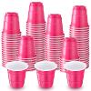 Yetene 200 Pcs 2 oz Plastic Shot Cups Mini Shot Tasting Cups for Wine Whiskey Food Wedding Baby Shower Party Drinking Beer Taste Supplies(Pink) view 1