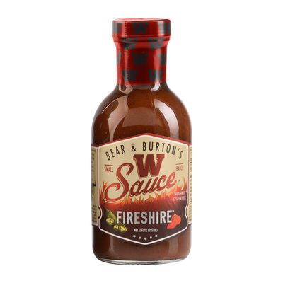 Bear and Burtons W Sauce Fireshire | Spicy Worcestershire Sauce for Bold Flavors | Perfect Steak Marinade and Dressing Add-In | 12 Oz - Pack of 1
