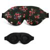 3D Sleep Mask, 100% Blackout 3D Contoured Sleep Eye Mask, Comfortable & Super Soft Sleeping Mask with Adjustable Straps for Women, Men, Sleeping Travel Yoga Naps (Floral) view 1