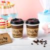 Newtay 50 Counts Baby Cup Baby Is Brewing Coffee Sleeves Shower Coffee Cups Sleeves Disposable Halloween Party Decorations for Hot Cold Drink 12 16 or 20 oz Paper Cup view 4