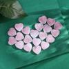 20 PCS Rose Quartz Heart Crystals Natural Crystal Polished Healing Cute Mini Pocket Stones Palm Thumb Love Gemstones Set Bulk Wholesale Reiki Energy Balancing Meditation Pink Heart Gifts for Mother Anniversary Valentine's Day Gifts for Women view 2