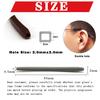 Eyeglass End Tips, Silicone Anti-Slip Elastic Comfort Glasses Retainers, Eyeglass Replacement Temples, Ear Sock Pieces Tube Sleeve for Thin Metal Eyeglass Legs view 3