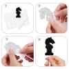 18pcs Black White Glitter International Chess Silhouettes Dessert Cupcake Topper Baby Shower Board Game Theme Decor Supplies Boys Girls Happy Birthday Decorations view 4
