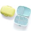 8 Compartments Travel Pill Organizer, Daily Pill Case Small Pill Box for Pocket Purse, Portable Pill Container Medicine Vitamin Organizer (Blue & Green) view 1