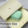 8 Compartments Travel Pill Organizer, Daily Pill Case Small Pill Box for Pocket Purse, Portable Pill Container Medicine Vitamin Organizer (Cyan & Khaki) view 4