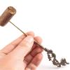 Winifreda Brass Cigar Punch Cigar Pass Needle Portable Dredge Drilled Spiral Ventilation Needle Cigar Tool Accessories (Color : G) view 2