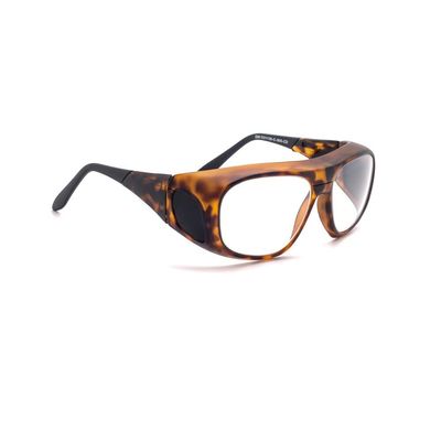 ATTENUTECH Large Fitover Radiation Safety Glasses in Tortoise with .75mm Pb Leaded Lenses and .50mm Pb Leaded Side Shields