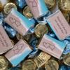 200pcs Personalized Wedding Candy Kit, Chocolate Party Favors for Guests, Candy Buffet Supplies (Custom Wrapped Miniatures, Kisses, Peanut Butter Cups) - Beach Design view 3