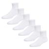 2-12 Pairs Premium Womens Colorful Soft Breathable Cotton Ankle Socks, Non-Binding & Comfort Diabetic Socks (12 Pack, White)
