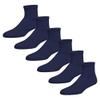 2-12 Pairs Premium Womens Colorful Soft Breathable Cotton Ankle Socks, Non-Binding & Comfort Diabetic Socks (12 Pack, Navy) view 1