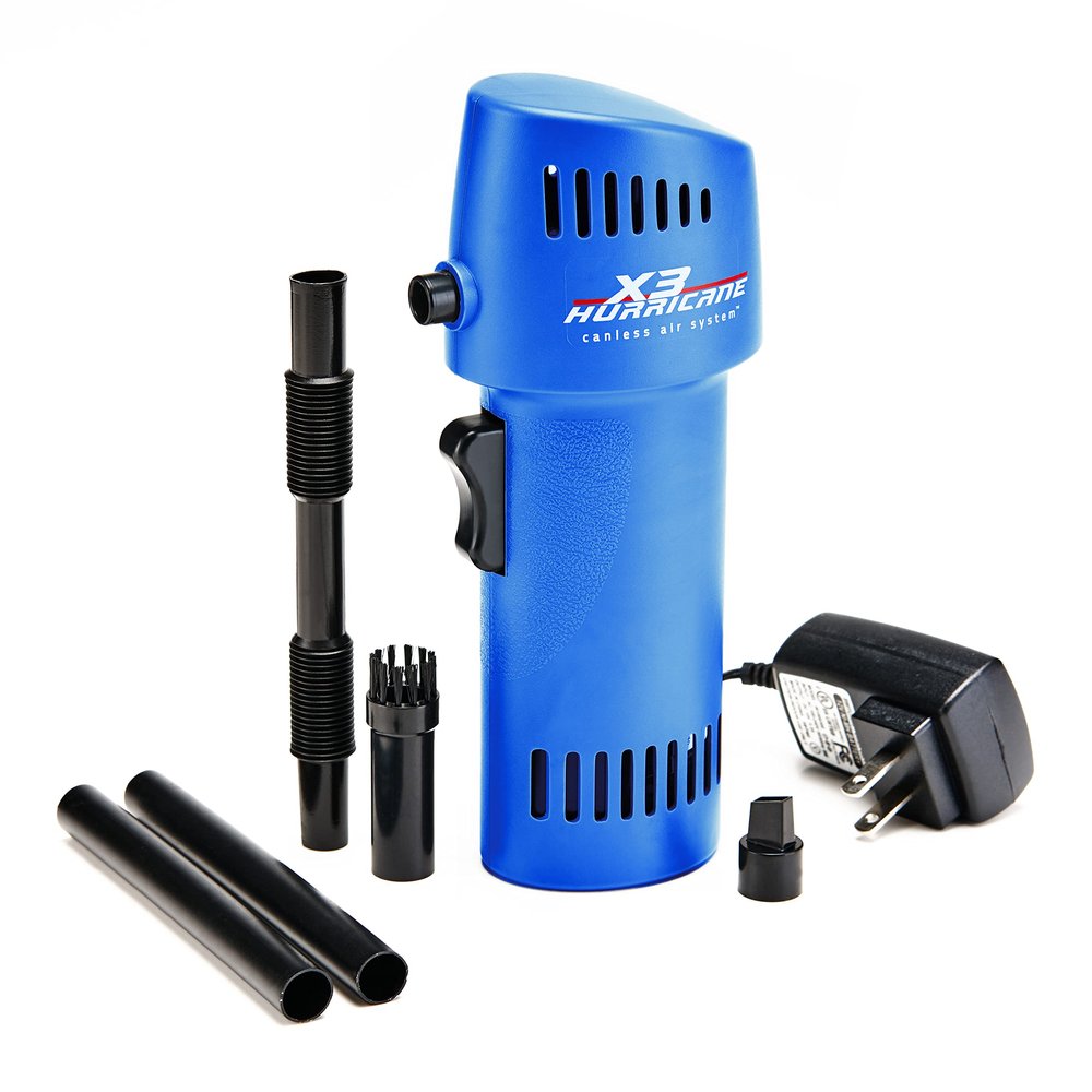 Canless Air Rechargeable Compressed Air Duster Can - Permanent - More Continuous Use Than Traditional Canned Air Dusters - Green Alternative for Computers & More - USA Made