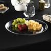 [11.6'' 80 Pack] 11.6'' inch Premium Heavy Weight Crystal Clear Classy Disposable hard Plastic Chargers/Platters view 3