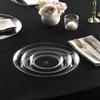[10'' 240 Pack] 10'' inch Premium Heavy Weight Crystal Clear Classy Disposable hard Plastic Main Dish plates view 4