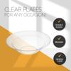 [10 oz 240 Pack] 10 Ounce Premium Heavy Weight Crystal Clear Classy Disposable hard Plastic Cereal & Soup Bowls view 4