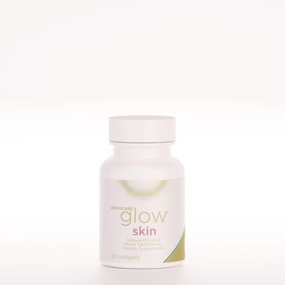 AdvoCare Glow Skin - Glowing Skin Care Supplement with Astaxanthin, Carotenoids, Tocotrienols & Vitamin E - Supports Healthy Skin, Hair & Nails* - 30 Softgels