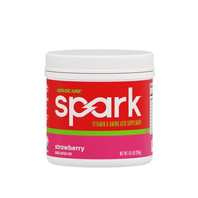 AdvoCare Spark Vitamin & Amino Acid Supplement - Focus & Energy Drink Powder Mix with Vitamin A, B-6, C & E - Also Includes L-Carnitine & L-Tyrosine - Strawberry - 42 Servings