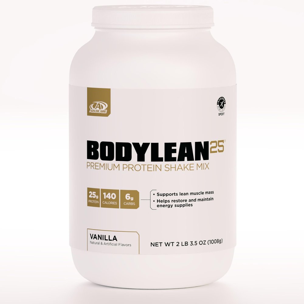 AdvoCare BodyLean25 - Protein Powder with Whey Protein Isolate - Supports Muscle Building & A Lean Body - Offers Energy Support* - Vanilla, 4.5 oz