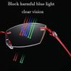 LKP Anti Blue Light Sunglasses + 2.50 Rimless Reading Glasses For Women Transition Photochromic Presbyopia UV Protection(+2.50) view 4