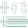 Kingdder 120 Pieces Ear Covers for Shower Plugs Waterproof Protector Newborn Sticker Disposable Cotton Ball Baby Shower Cap Ear Protection for Kid Showering Surfing Snorkeling Other Water Sport(Green) view 1