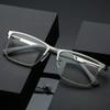 LKP Metal Reading Glasses Half Frame Men Women Blue Light Blocking Readers Stainless Steel UV400 Lens Clear Presbyopia(+1.00) view 1
