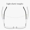 LKP Metal Reading Glasses Half Frame Men Women Blue Light Blocking Readers Stainless Steel UV400 Lens Clear Presbyopia(+1.00) view 4
