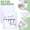 Eaasty 30 Pack Happy Tears Tissue Packs for Wedding 3 Ply Wedding Tissues for Guests Travel Size Bulk Facial Paper Welcome Bag Stuffers Gift Bride Groom Mother view 3