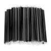 Magik 100-200 Pcs Jumbo Smoothie Straws Boba Bubble Tea Straws Individually Wrapped (100 Pack, Black) view 1