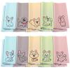 WILLBOND 20 Pcs Microfiber Cleaning Cloth Cute Dog Design Microfiber Cloth Soft Multicolor Glasses Cleaner Cloth for Eyeglasses Camera Lens Cell Phone Screens Glasses, 6 x 6 Inches view 1