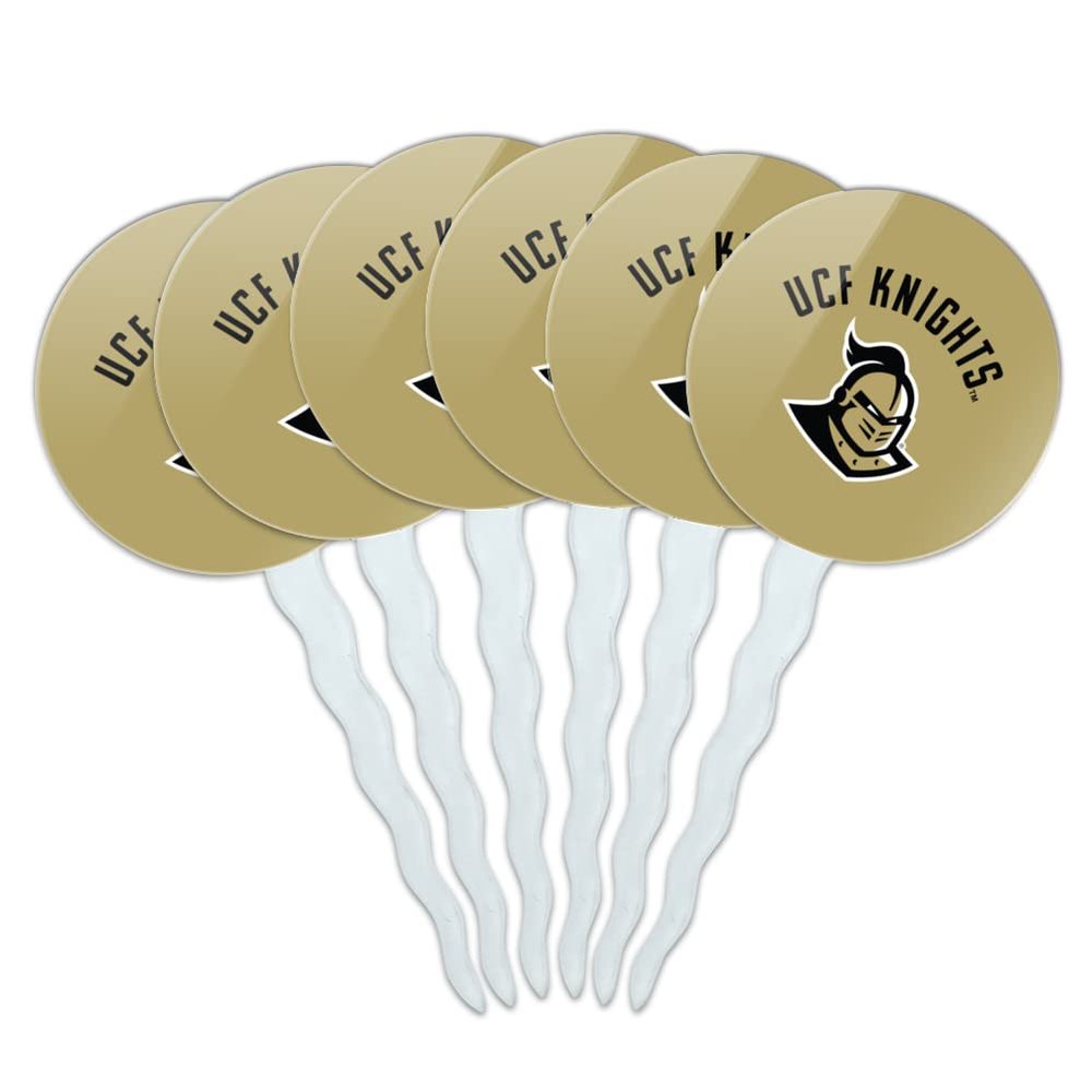 GRAPHICS & MORE Central Florida Knights Cupcake Picks Toppers Decoration Set of 6