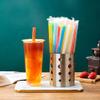 Magik 100-200 Pcs Jumbo Smoothie Straws Boba Bubble Tea Straws Individually Wrapped (100 Pack, Assorted Colors) view 2