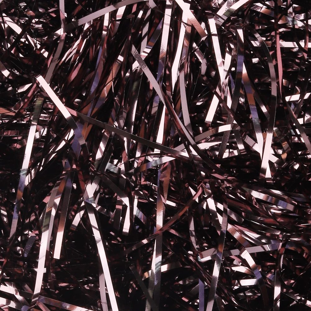 Lainrrew 100 Grams Sparkly Iridescent Blue Plastic & Paper Gift Filler Shreds & Strands Shredded Grass Stuffer Crinkle Confetti Raffia Paper Gift Box Filler for DIY Gift Wrapping & Basket Filling