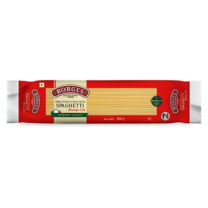 ROSEVILLA Borges Spaghetti Source of Protein, Cholestrol Free, Cooked in 10 Minutes, 100% Durum Wheat Pasta - 500 grams