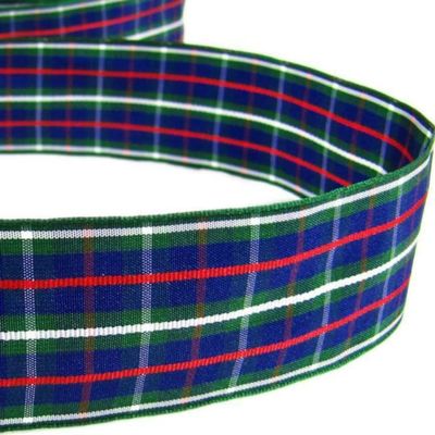 1 Pcs 1 1/2"W Plaid Ribbon Blue Green Red White Color 5 Yards, Ribbon for Gift Wrapping | #AA120RK