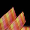 1 Pcs 1 1/2"W Plaid Wired Ribbon Orange Pink Yellow Color 5 Yards, Ribbon for Gift Wrapping | #AA120RK view 1