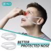 Patelai 20 Pcs Elastic Nose Bandage, External Nasal Bandage Dressing Holder with High Absorption Capacity for Nose, White view 2