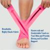 24 Pack Self Adherent Cohesive Bandage Wrap, 2 x 5 Yards Elastic Non Woven Pink Adhesive Tape, Stretch Vet Wrap for Dogs, Athletic Bandages Wrap for First Aid Medical, Sports, Ankle, Wrist Sprains view 4