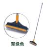 RANMO 2 in 1 Floor Scrub Brush, 2 in 1 Adjustable V-Shaped Cleaning Brush with Long Handle,for Cleaning Patio Bathroom Garage Kitchen Wall Deck Tub Tile,Yellow Green view 2