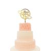 10 Pcs Happy Valentines Day Cake Topper Cupcake Acrylic Decorations Party Supplies For Sweet Valentine's Day Party Wedding Engagement Bridal Shower Birthday Party Decorations (Gold) view 1