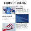 Niczu Hoist for Lifting Elderly, Deluxe Padded Toileting Patient Lift Sling with Head Support, Divided Leg Shower Sling for Patient Lifts, Heavy Duty Transfer Sling,M view 3